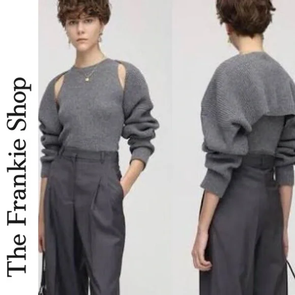 Frankie Shop Shrug Cardigan Bolero Sweater - Picture 5 of 12